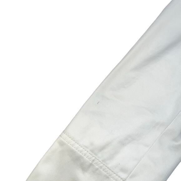 ANN TAYLOR Cream Double Breasted Trench Coat W/ Belt Size S - Picture 5 of 12